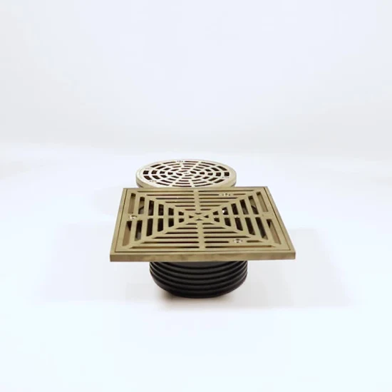 Square Brass Shower Drain